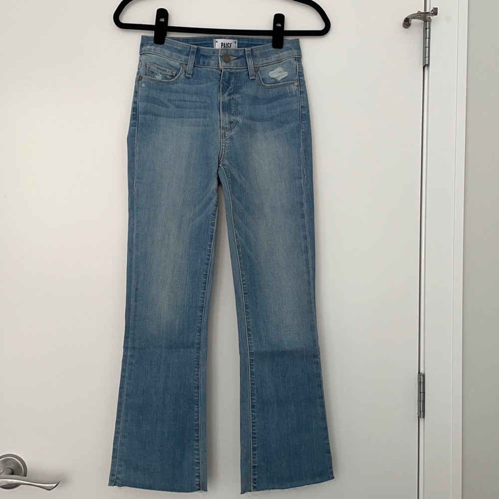 NWOT PAIGE Colette Crop Flare Jeans- 26